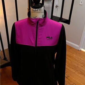 Fila Sport Black and Pink Ski Jacket